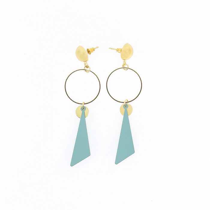 Long Geometric Earrings