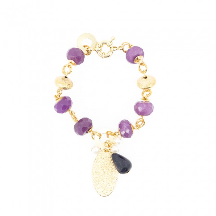 Gold Amethyst Bracelet