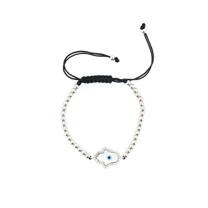 Silver Hamsa Bracelet