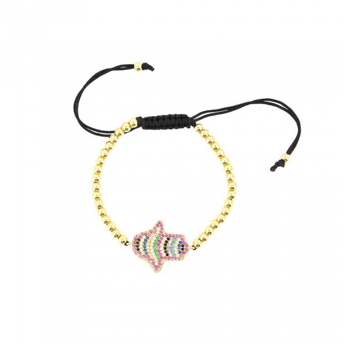 Rainbow Hamsa Bracelet
