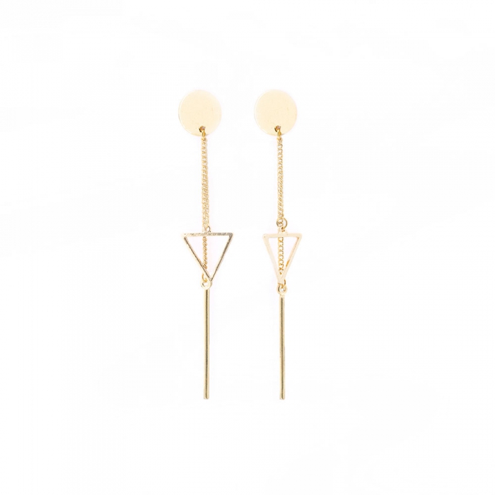 Geometric Gold Earrings