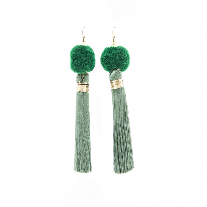 Pomp Earrings