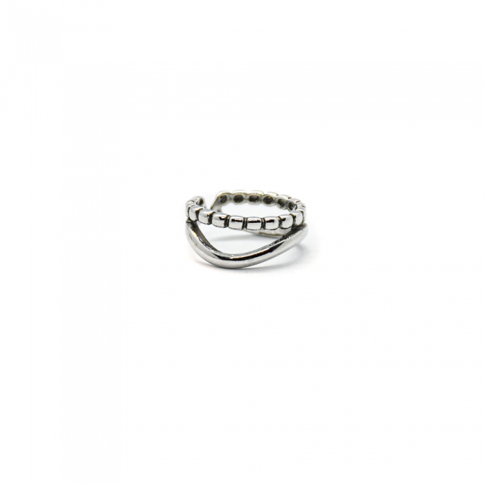 Silver Double Ring
