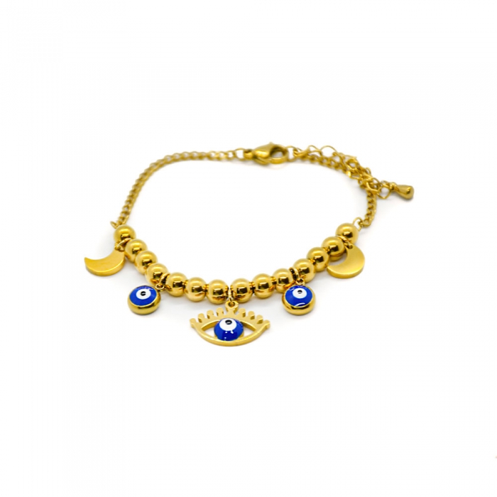 Bracelet with Turkish Eyes