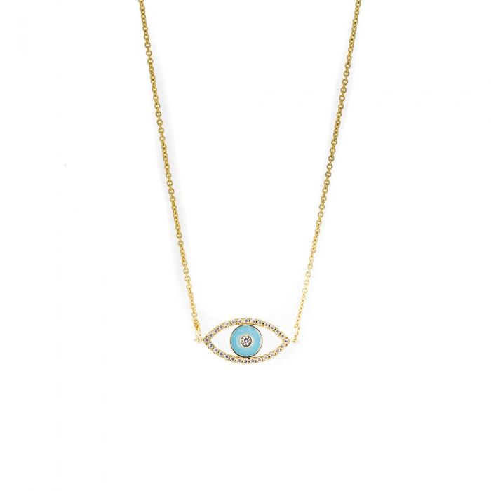 Gold Necklace with Eye