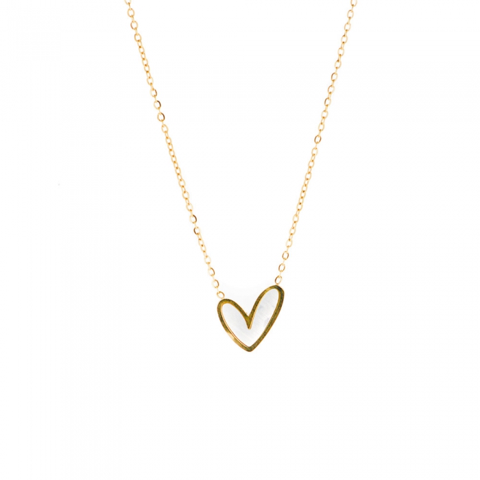 Gold Necklace with Heart (Small)