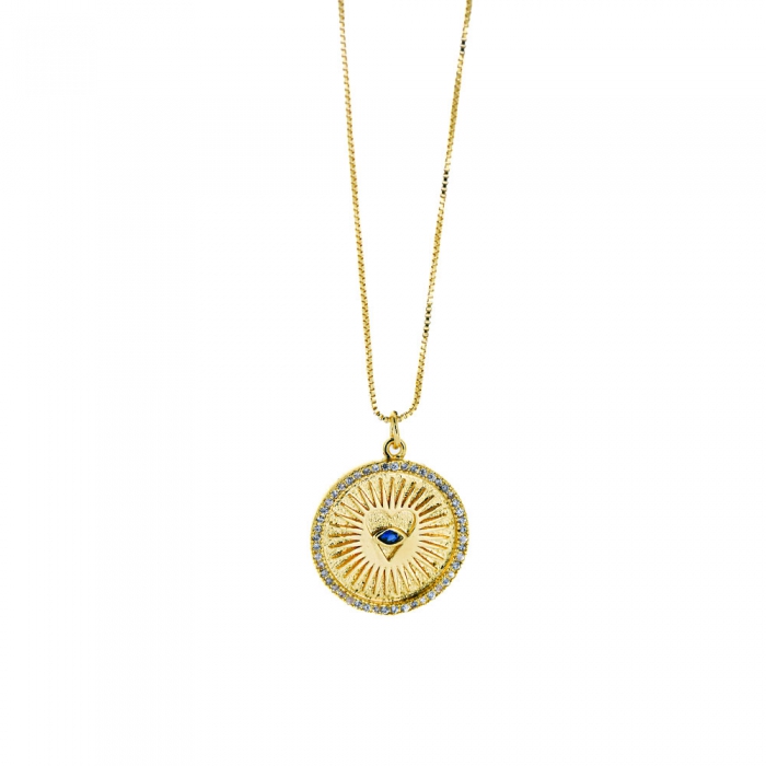 Gold Heart Turkish Eye
