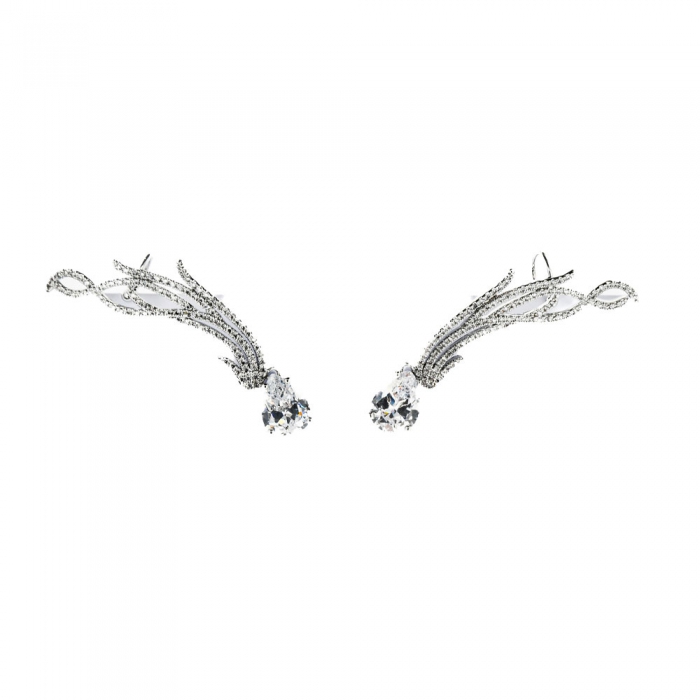 Zirconia Silver Earrings