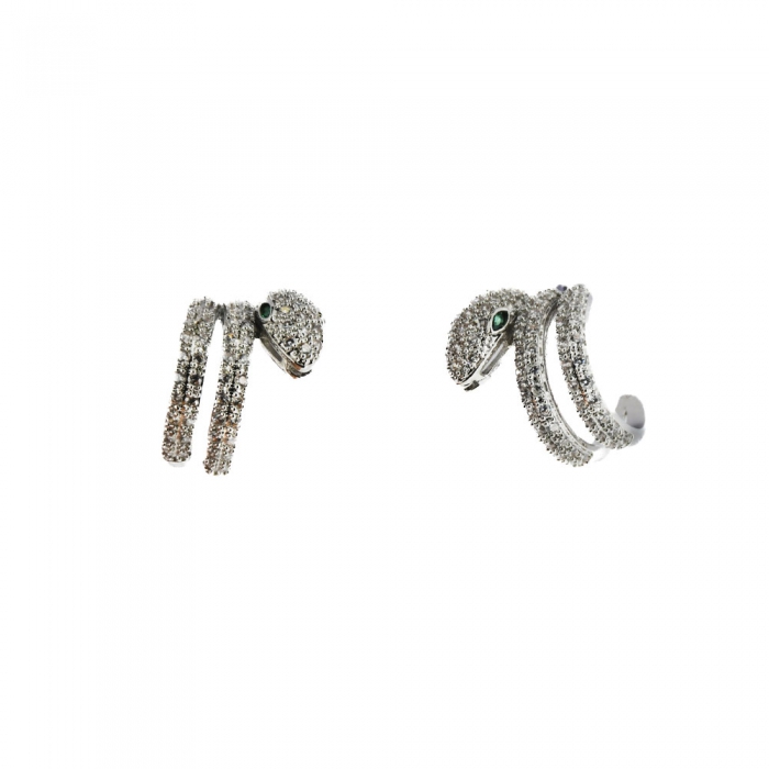 Silver Zirconia Snakes 