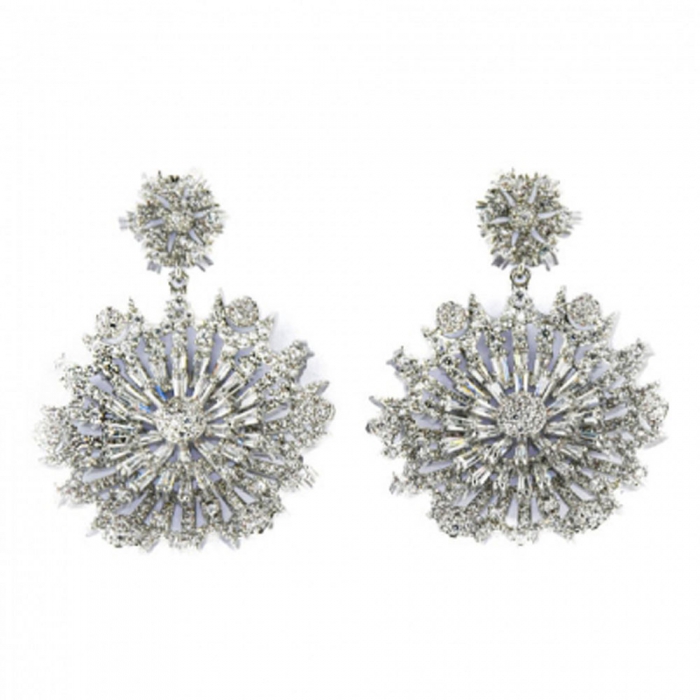 Zirconia Sun Earrings