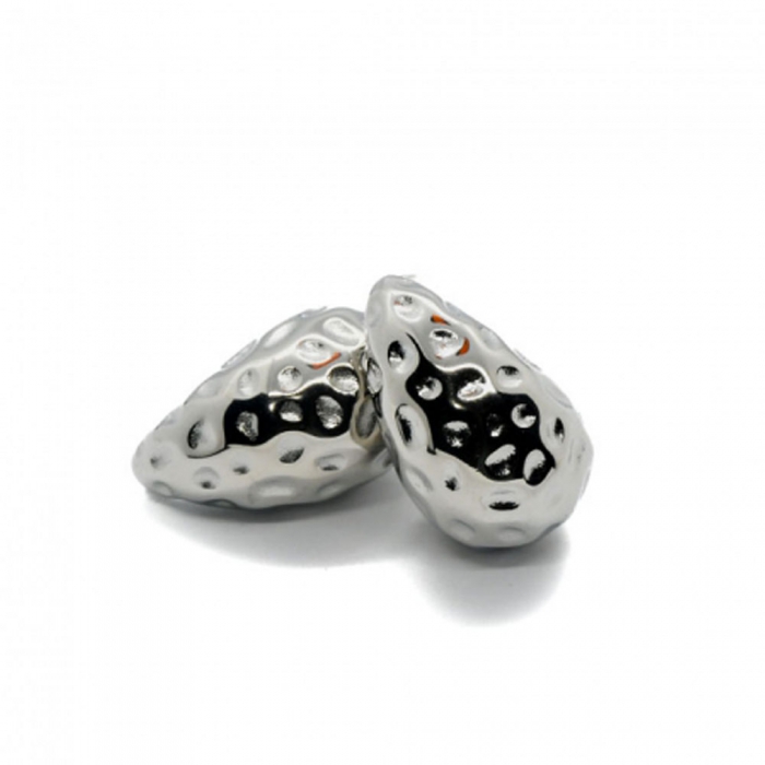 Silver Texture Droplets