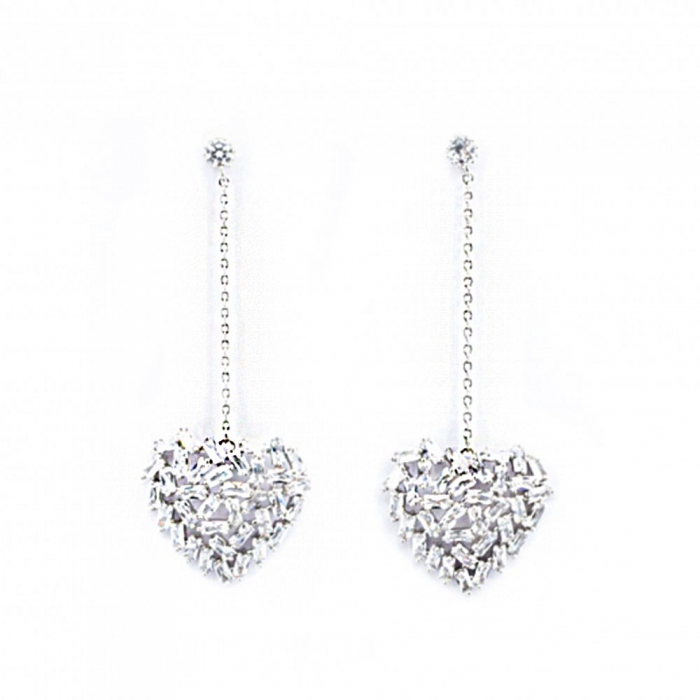 Heart Drop Earrings