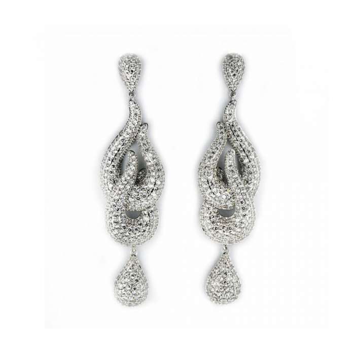 Glittering Drop Earrings