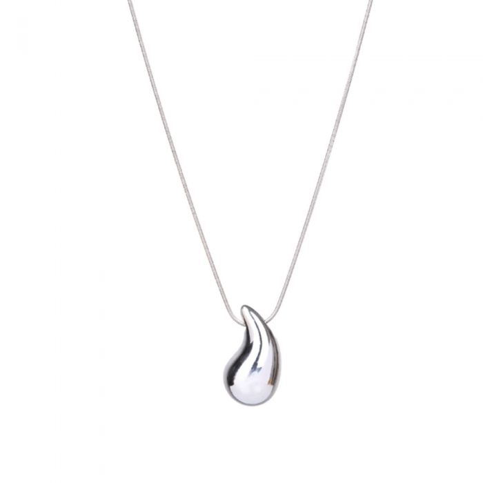 Silver Droplet Necklace