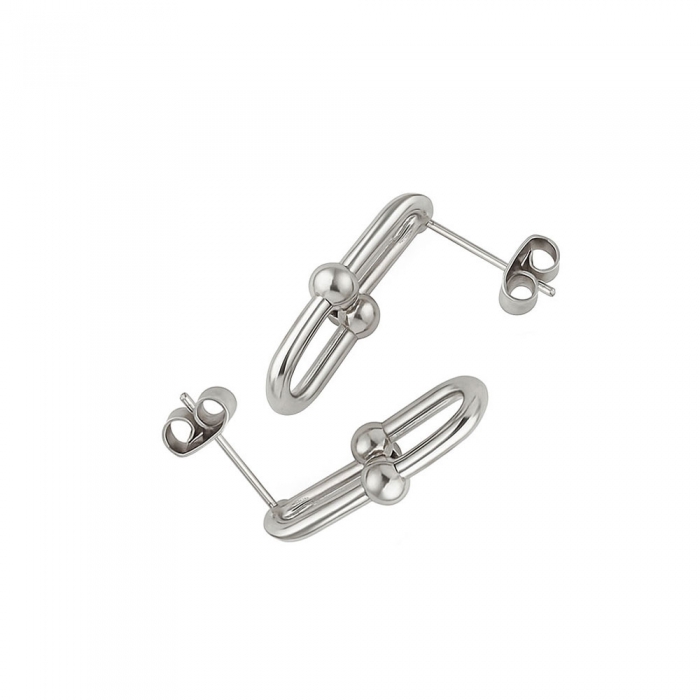 Silver Links Earrings