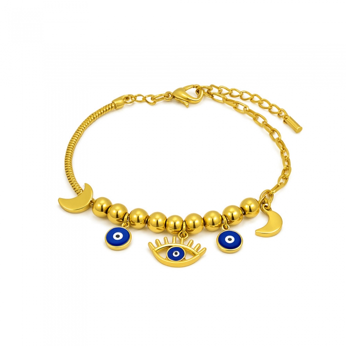 Bracelet with Turkish Eyes