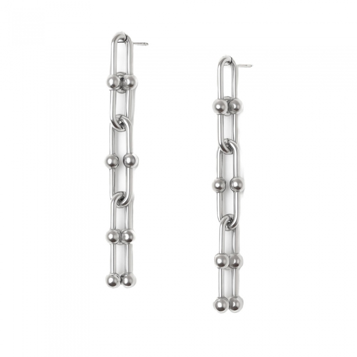 Silver Links Earrings