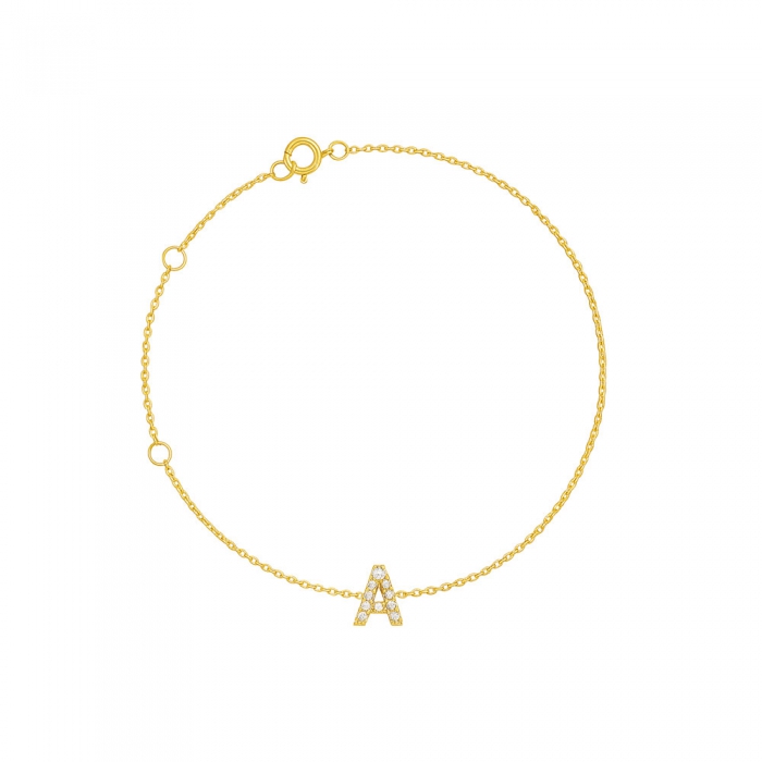 Sparkling Letter Anklet