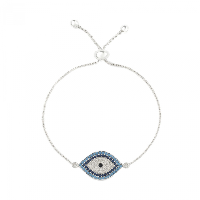 Silver Turkish Eye Bracelet