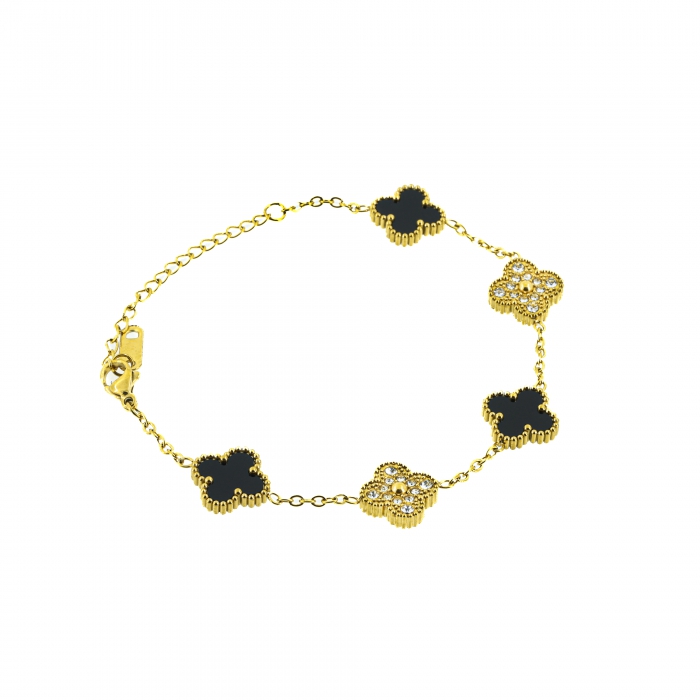 Clover Bracelets with Zirconias