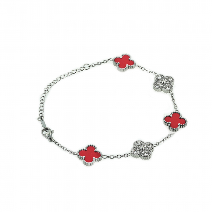 Clover Bracelets with Zirconias