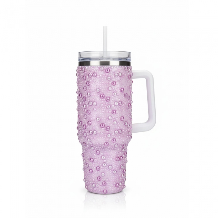 Fuscia Pearl Drops Cup