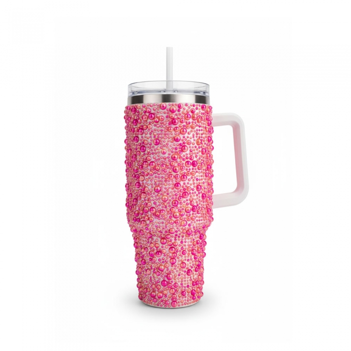 Coral Blossom Pearl Drops Cup