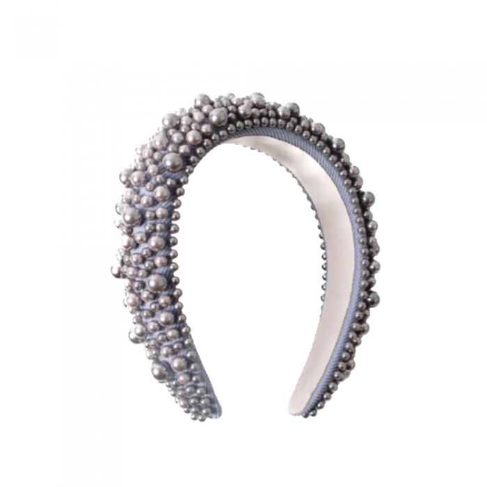 Silver Pearls Hair Accesory
